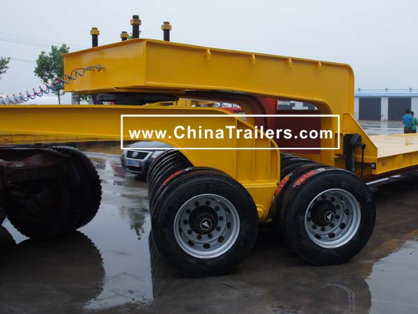 one line two axle dolly trailer, www.chinatrailers.com