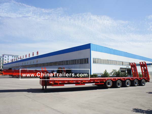 5 axle lowbed semi trailer, www.chinatrailers.com