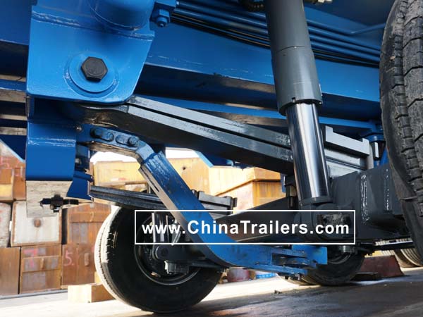 10 axle Hydraulic suspension Extendable Lowbed Semi Trailers, www.chinatrailers.com