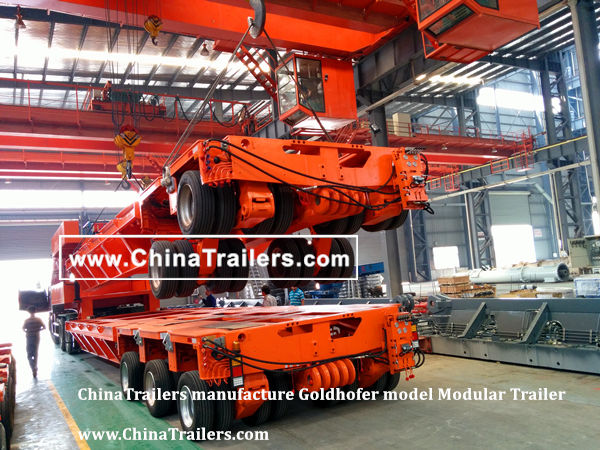 ChinaTrailers manufacture Goldhofer model Hydraulic Modular Trailer, www.ChinaTrailers.com