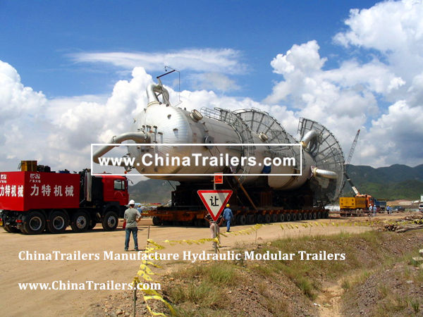 ChinaTrailers manufacture Modular Trailer hydraulic multi axle platform vehicle, www.ChinaTrailers.com