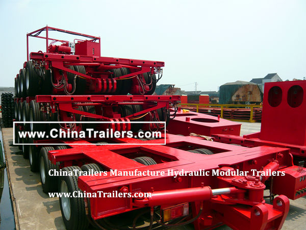 ChinaTrailers manufacture Modular Trailer hydraulic multi axle platform vehicle, www.ChinaTrailers.com